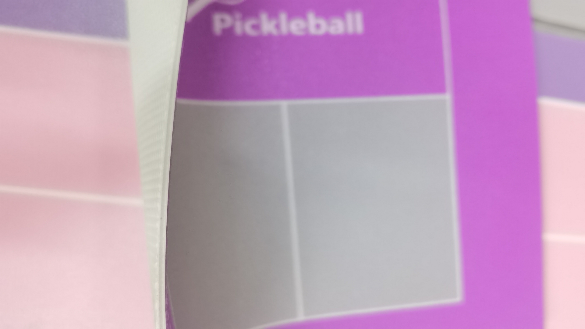 details of pickleball floor mat